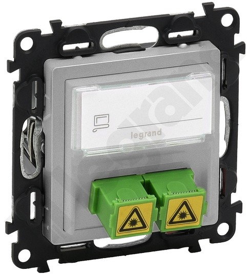 Legrand Valena Life Gniazdo światłowodowe SC / APC Aluminium - 753330