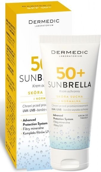 Biogened Sunbrella Ochronny krem do twarzy do skóry normalnej i suchej SPF50+ 50ml