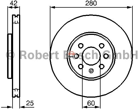 BOSCH Tarcza hamulcowa 0 986 479 B68