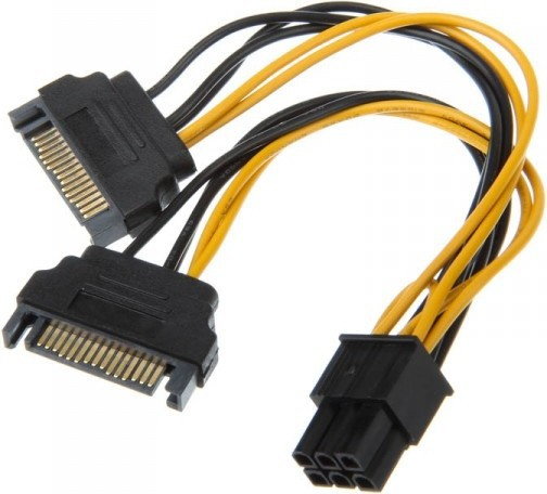 Akasa Adapter 2x SATA na 1x 6-Pin-PCIe AK-CBPW13-15