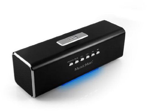MusicMan Ma Musicman MA Soundstation głośnik (odtwarzacz MP3, radio, złącze USB, Line-In), kolor czarny 3429