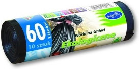Stella Worki na śmieci ekologiczne 60l czarne 10 sztuk ST151
