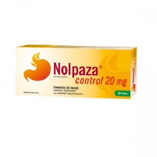 KRKA Polska Nolpaza control 20 mg 14 tabletek 8387852