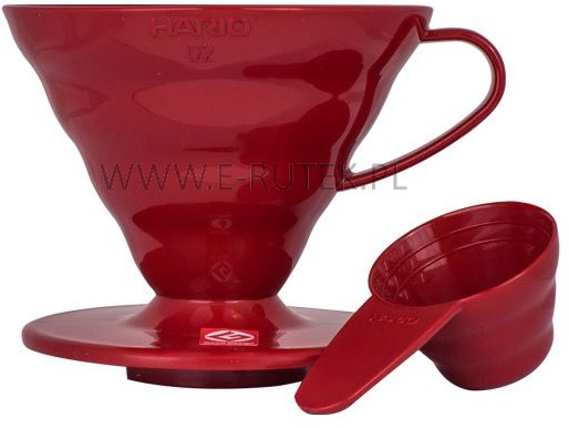 Hario plastikowy Drip V60-02 Czerwony VD-02R