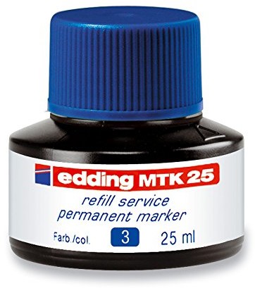 Edding tusz uzupełniający edding MTK 25 Refill Service, f. markerów niezmywalnych edding ,25 ML, niebieski 4-MTK25003