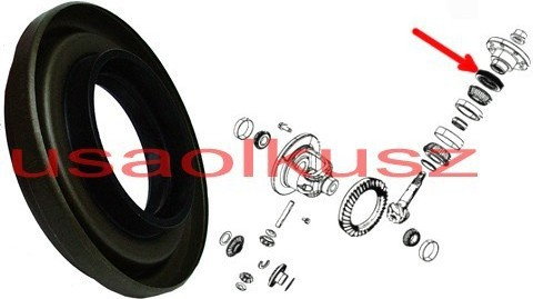Precision Uszczelniacz wałka ataku tylnego mostu Dana 44 Jeep Wrangler 1987-2001