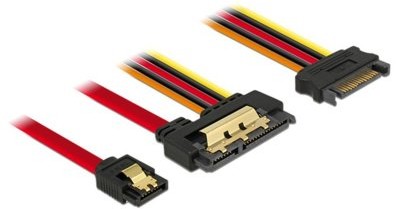 Delock Kabel SATA III 22Pin > 7Pin + 15Pin 30cm 85228