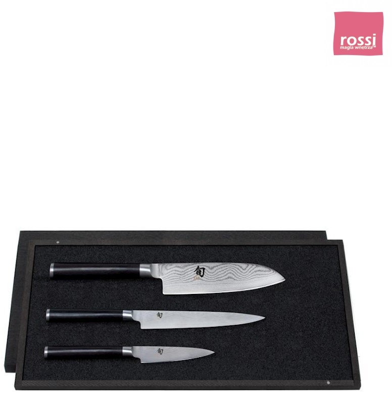 KAI Shun zestaw 3 noży w drewnianym etui DMS-310