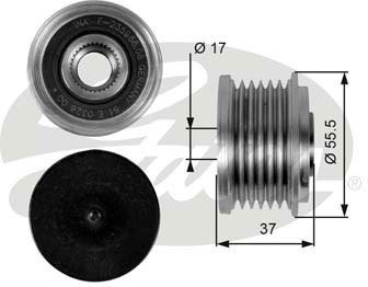 GATES Alternator - sprzęgło jednokierunkowe OAP7046