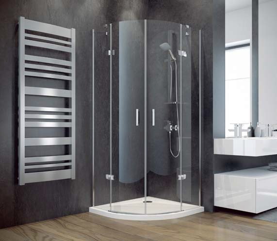 PMD Piramida Viva 90x90 profil chrom połysk szkło przejrzyste