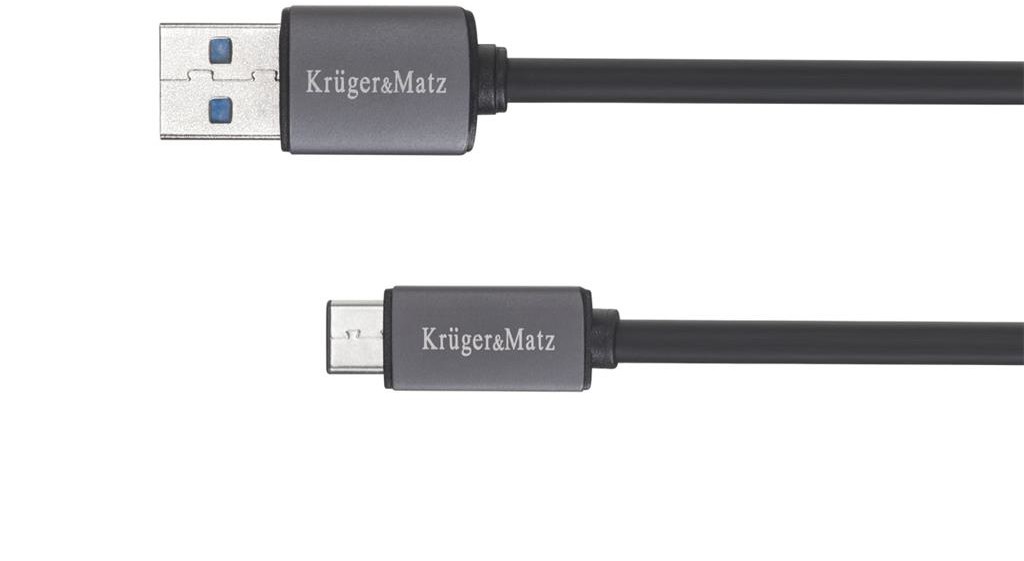 Kruger&Matz Kabel USB Kruger&Matz USB-C 1.5m Czarny KM0348 KM0348