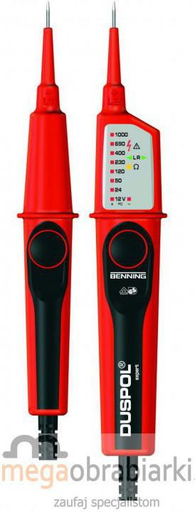BENNING Wskaźnik napięcia, tester pomiarowy Duspol analog BG050261