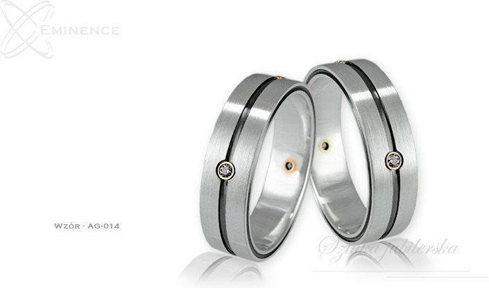 Eminence Obrączki srebrne - wzór Ag-014