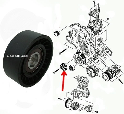 Rolka NAPINACZA paska micro Chrysler Voyager 2,5CRD 2,8 CRD