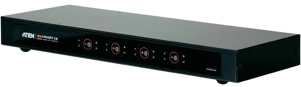 Aten Przełącznik switch HDMI VM0404H-AT-G 4 Porty 1920 x 1080 px z pilotem zdalnego sterowania