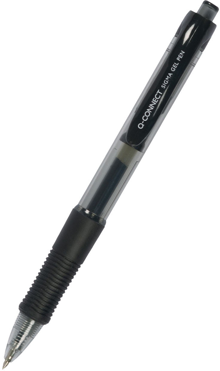 Q-CONNECT Długopis automatyczny żelowy 0,5mm (linia), czarny KF00381