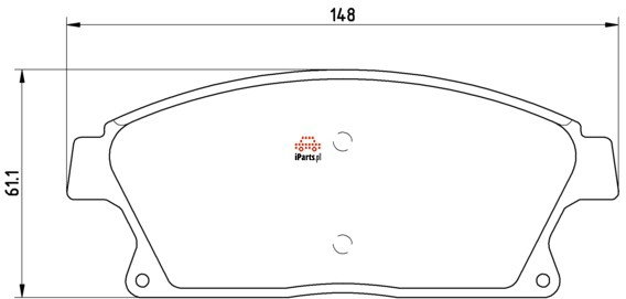BREMBO Klocki hamulcowe - komplet P 59 077
