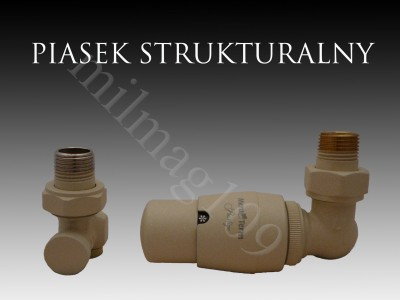 Mera Term Zestaw zaworów grzejnikowych termostatycznych MASTER prawy PIASEK STRU