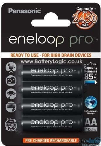 Panasonic Eneloop Pro R6/AA 2500 mAh x4-blister)