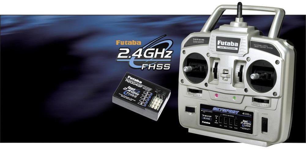 Futaba System zdalnego sterowania RC Skysport T4YF 2 4 GHz pilot pulpitowy odbiornik