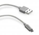 SBS Kabel USB-micro-USB Srebrny