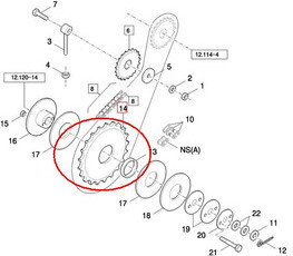 CNH KOŁO ZĘBATE NAPĘDU HEDERA NEW HOLLAND 89593579