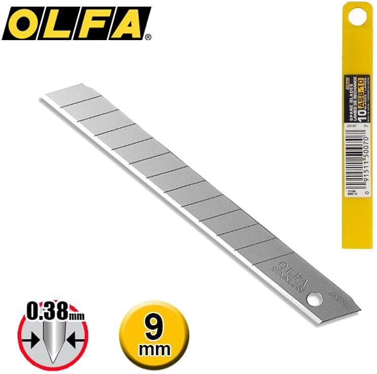 Olfa Ostrze segmentowe ASB-10 / 10szt. ASB-10