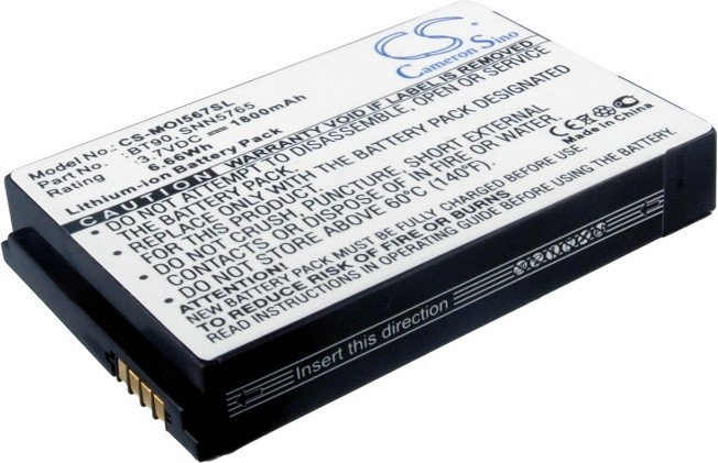 Cameron Sino Motorola I576 / BT90 1800mAh 6.66Wh Li-Ion 3.7V CS-MOI567SL