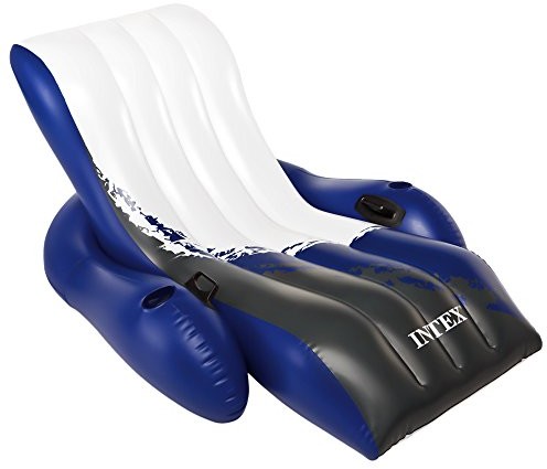 Intex Lounge Floating Recliner Materac Do Pływania, Kolorowy, 180 X 135 Cm
