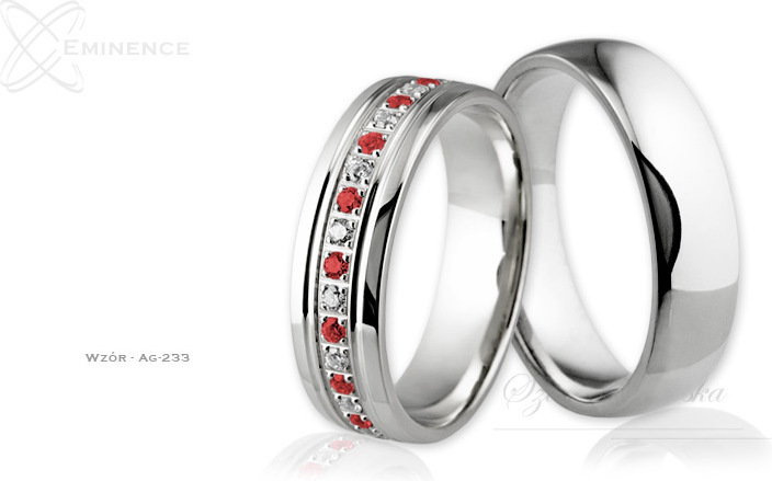 Eminence Obrączki srebrne - wzór Ag-233