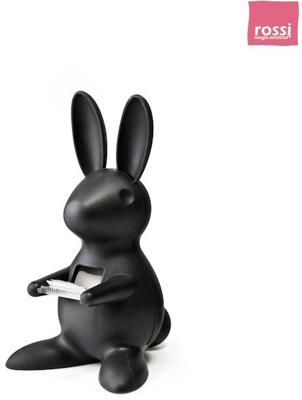 Qualy Desk Bunny podajnik do taśmy, kolor czarny QL10114-BK