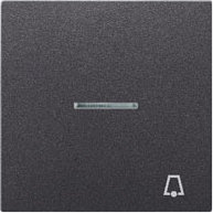 Jung Klawisz pojedynczy dzwonek podwietlany - LS Metal Finish Anthracite