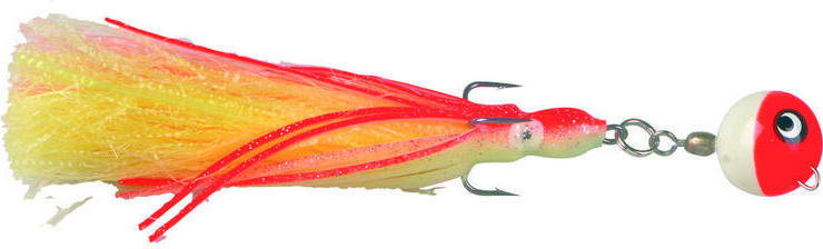 SPRO OCTO-TREBLE-JIG DR/WH LUMI - 80-3/0