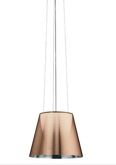 Flos KTRIBE S2 lampa wisząca aluminiowany Brązowy F6257046