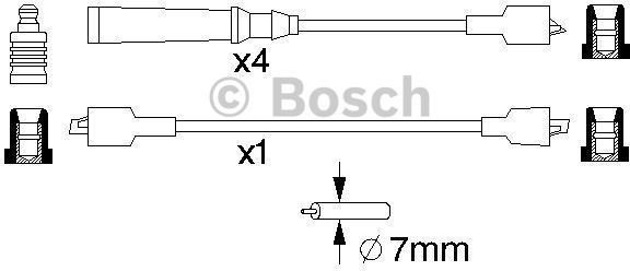 Bosch Zestaw przewodów zapłonowych 0 986 357 013