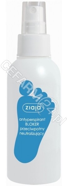 Ziaja stopy antyperspirant bloker do stóp 100 ml
