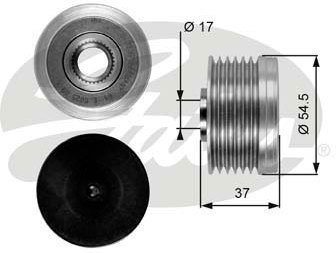 GATES Alternator - sprzęgło jednokierunkowe OAP7034