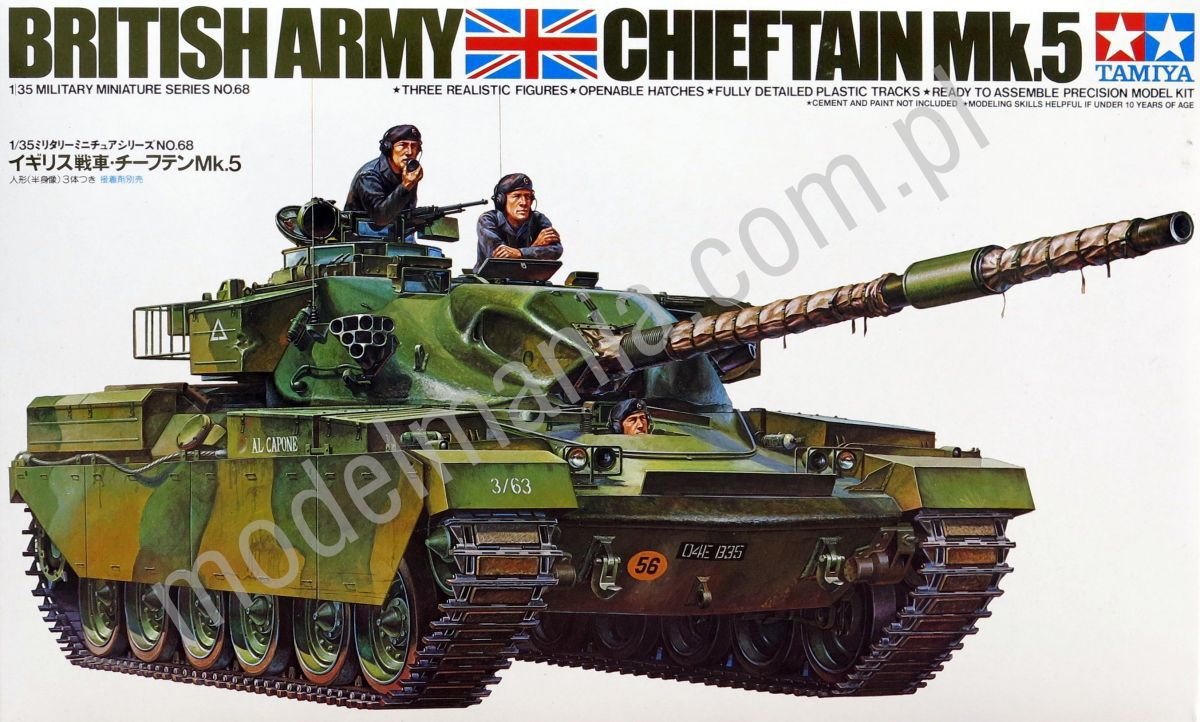 Tamiya Brytyjski czołg Chieftain Mk. 5 Tamiya 35068