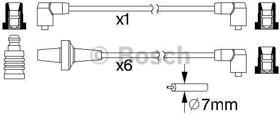 Bosch Zestaw przewodów zapłonowych 0 986 357 220