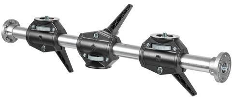 Manfrotto 131DD 14 Horizontal 4 bransoletka głowa akcesoria srebrny (na śrubę 2 pionowy przy montażu i 2 główki Horizontal, 1/10,2 cm na wszystkich instalacjach) 131DD-14