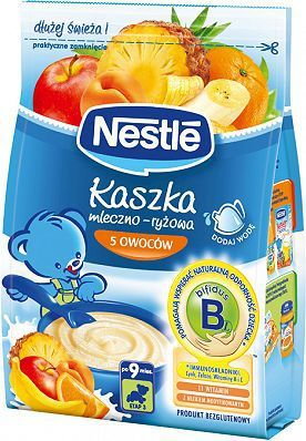 Nestle kaszka mleczno-ryżowa 5 owoców