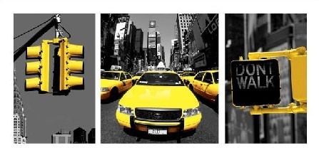 Pyramid Posters New York (Yello Triptych) - reprodukcja PPR41012