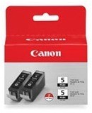 Canon Zestaw dwóch tuszy Canon PGI5BK do iP-3300/4200/4300/5200 | 2 x 26ml | black 0628B030