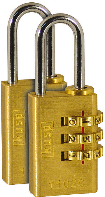 Kasp Kłódka K11020D2 z kłódką z szyfrem Złoto-żółty