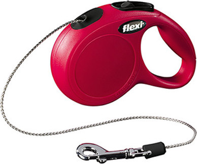 Flexi Smycz New Classic CORD rozm XS kolor czerwony