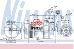 NISSENS Kompresor klimatyzacji 89054