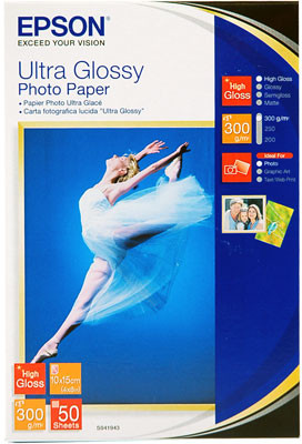 Epson Papier 10x15 300g Ultra Glossy Papier fotograficzny 50 C13S041943