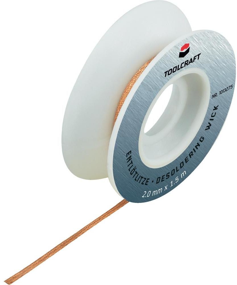 TOOLCRAFT Taśma do usuwania cyny 1013249 DxS) 1.5 m x 2.5 mm