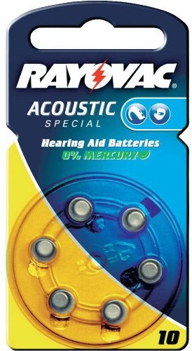 Varta Rayovac Acoustic Special 10 aparatów słuchowych ogniwa (1,4 V, 105 mAh, 10 X 6-częściowy Blister) 5000252003250