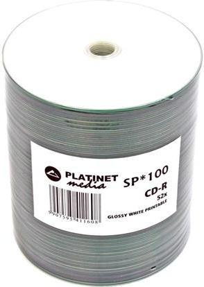 Platinet CD-R 700MB/80MIN 52x do Tak biała Glossy 100 41160